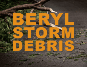 Beryl Storm Debris Collection