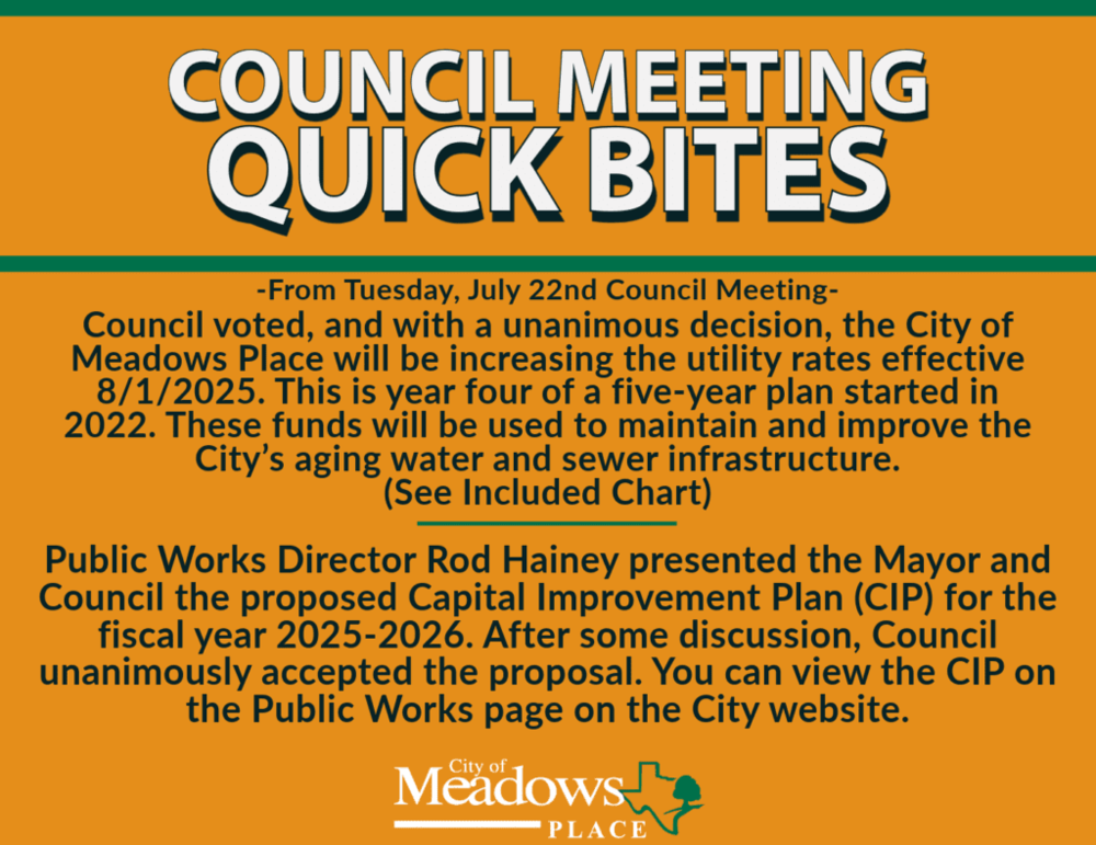 council meeting quick bites