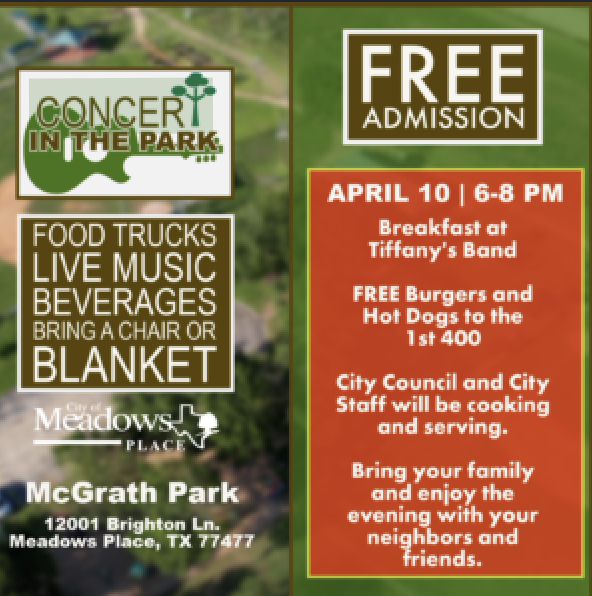 Concert in the Park Coming Up