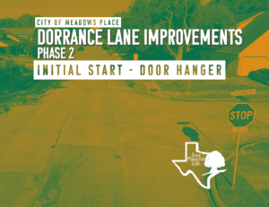 Dorrance Lane Improvements – PHASE 2 – Initial Start Notice
