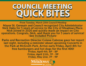 Council Quick Bites | March 25, 2025