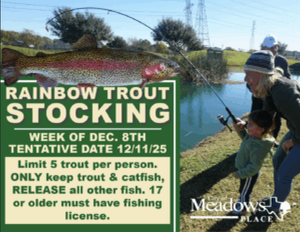 Lake Jessup Trout Stocking Week of December 8th