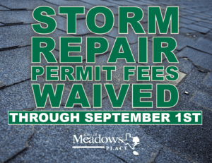Storm Repair Permit Fees Waived