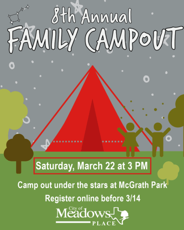 8TH ANNUAL FAMILY CAMPOUT | MARCH 22 – 23, 2025 | MCGRATH PARK