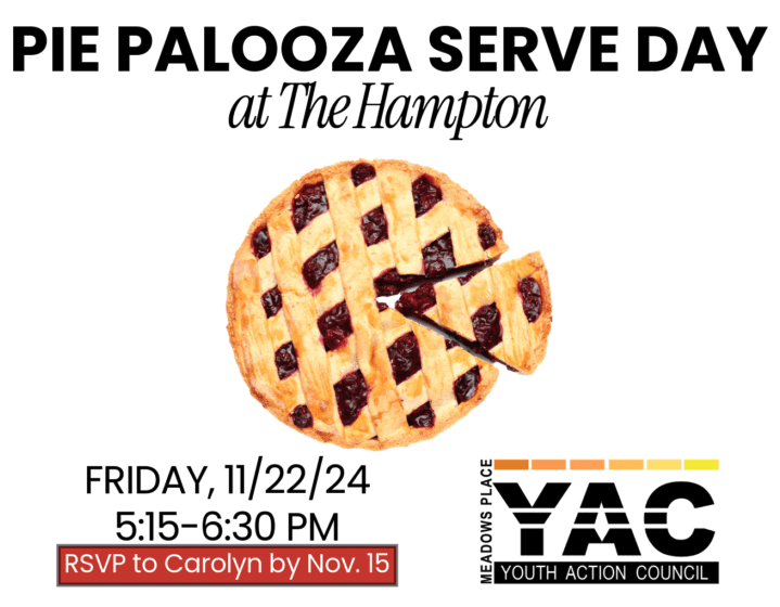 Youth Action Council Pie Palooza Serve Day