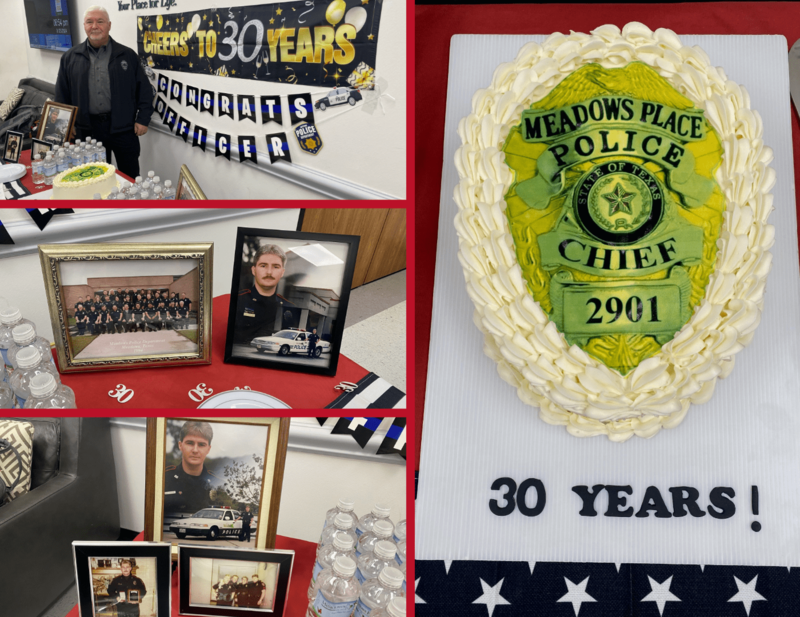 Chief Stewart Celebrates Three Decades of Service to Meadows Place