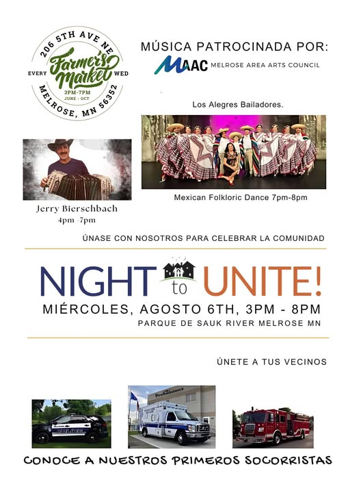 Night to unite poster in spanish