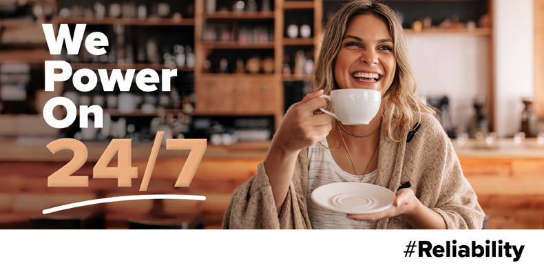 Woman enjoying her coffee