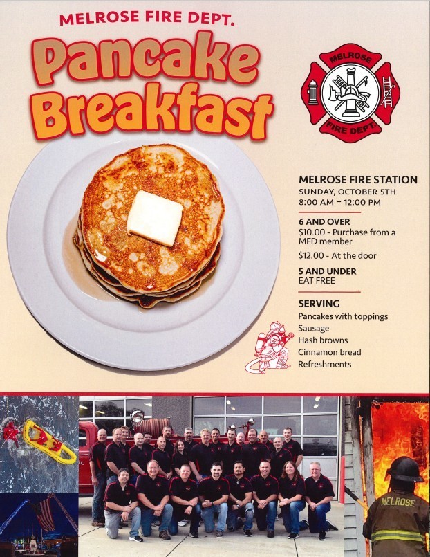 Fire dept pancake breakfast flyer