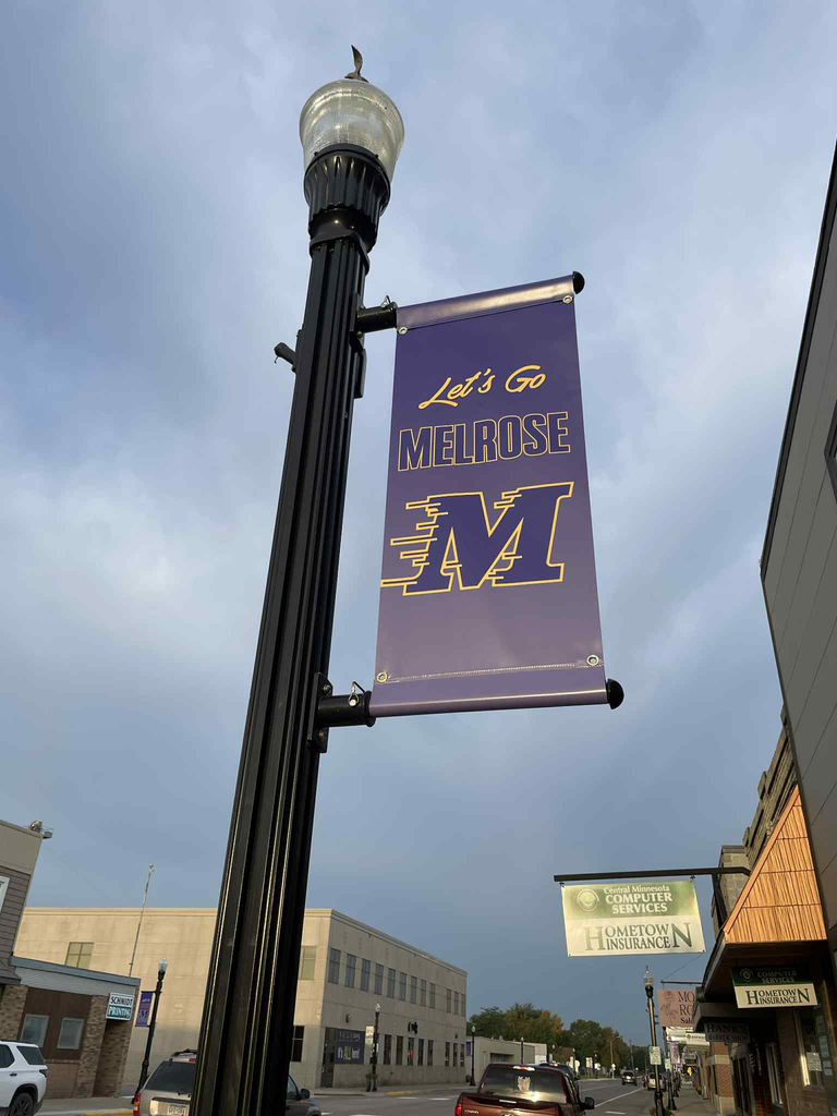 Melrose Banner for the school