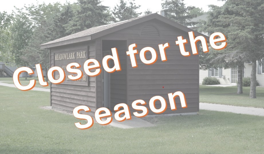 caption of closed for the season over meadowlark park
