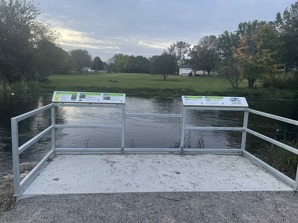 Fishing Piers at Sauk river