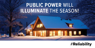 Picture of a house lit up