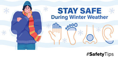 A shivering man and showing cold fingers, toeas, noes, and ears.