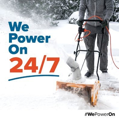 Someone snow blowing