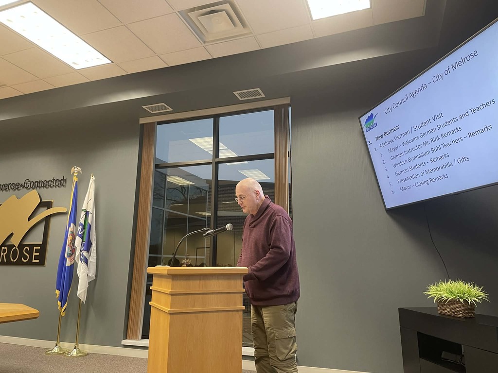 Teacher giving speech