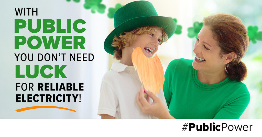 A woman and boy celebrating st patricks day