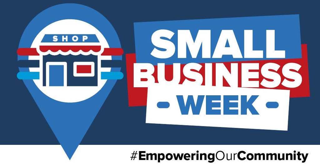 Small business week sign