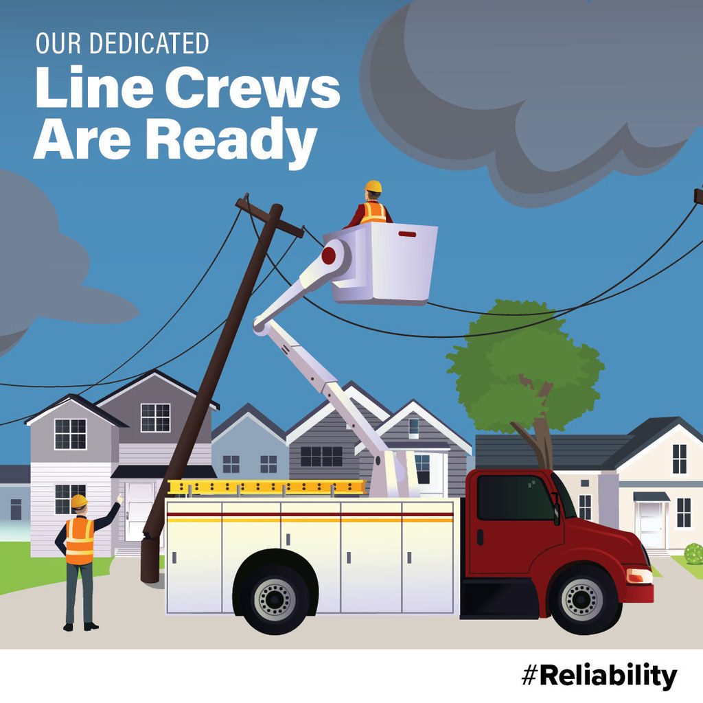 picture of electric journeymen working on a powerline