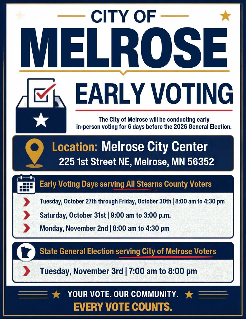 early voting flyer