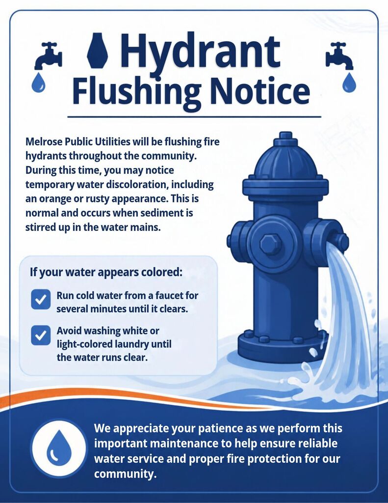 🚰 Hydrant Flushing Notice 🚰