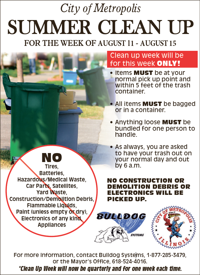 clean up week flyer