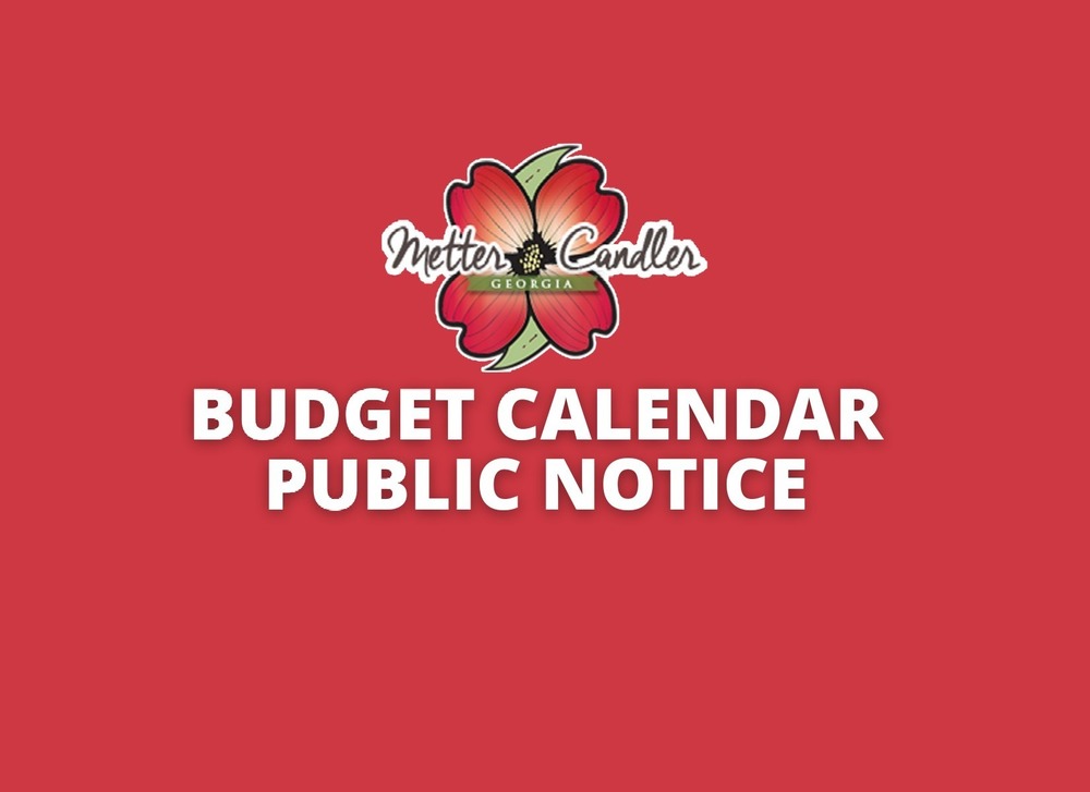 Budget Calendar and Public Notice