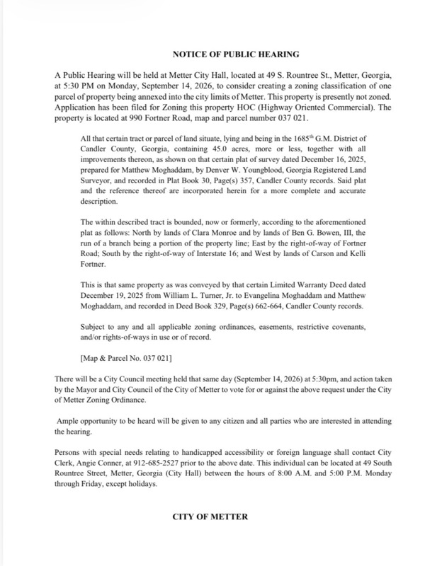 Public Notice/ Public Hearing
