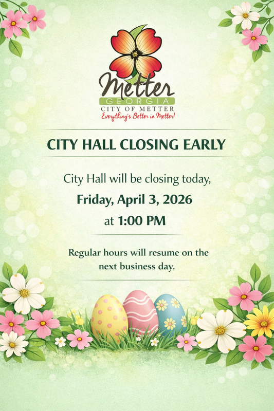 City Hall - Closed April 3, 2026 @ 1:00pm
