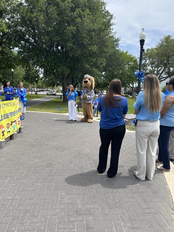 People standing, talking 