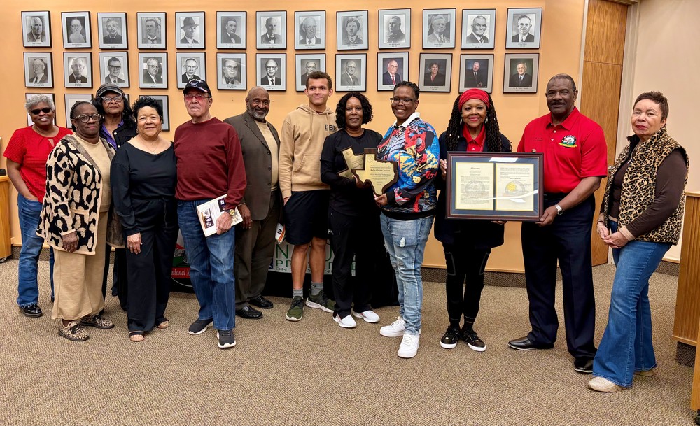 Coach L.C. Gregory Proclamation Photo