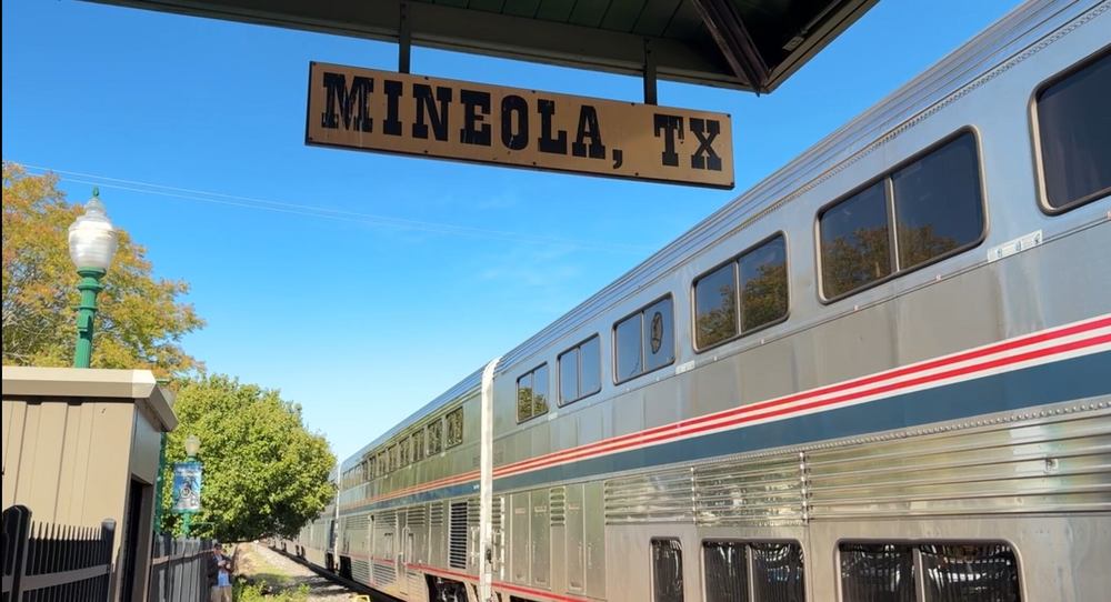 Amtrak at Mineola Depot