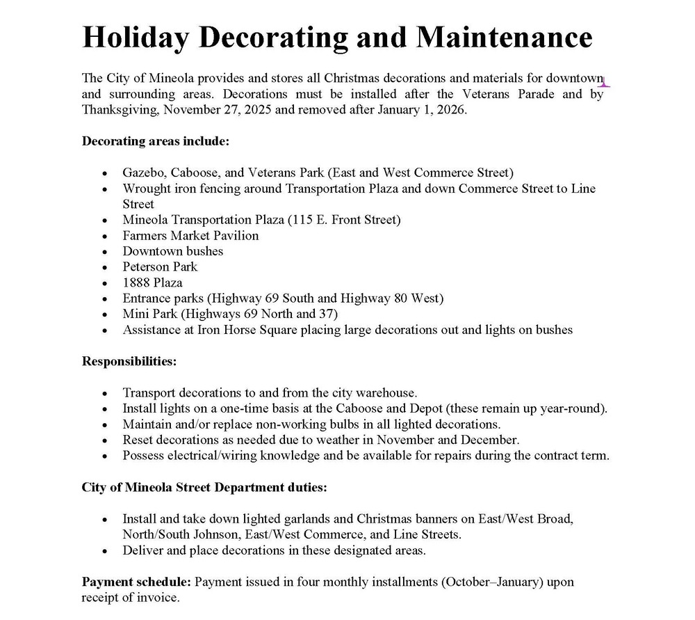 Holiday Decorating