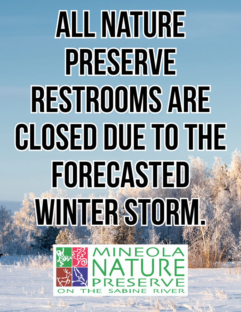 Nature Preserve Restrooms Closed Flyer