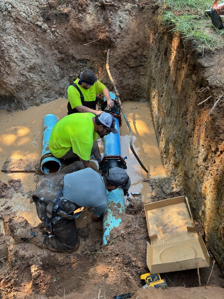 Water Department Hard at work