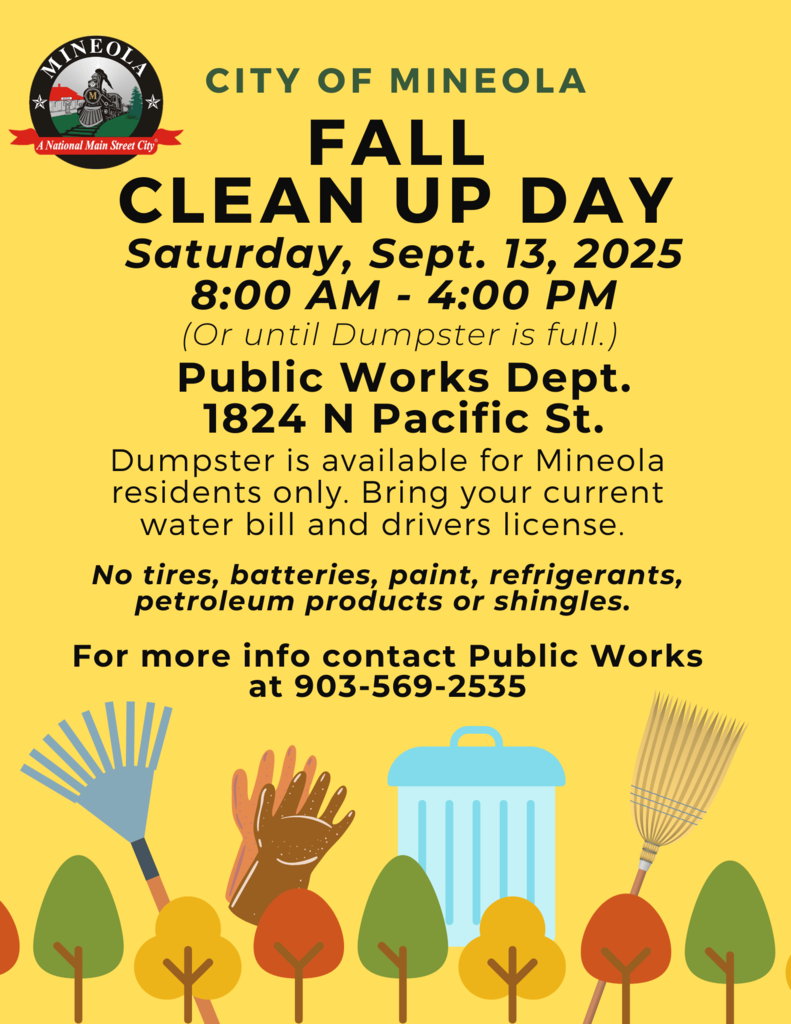 Fall Clean Up Day Flyer