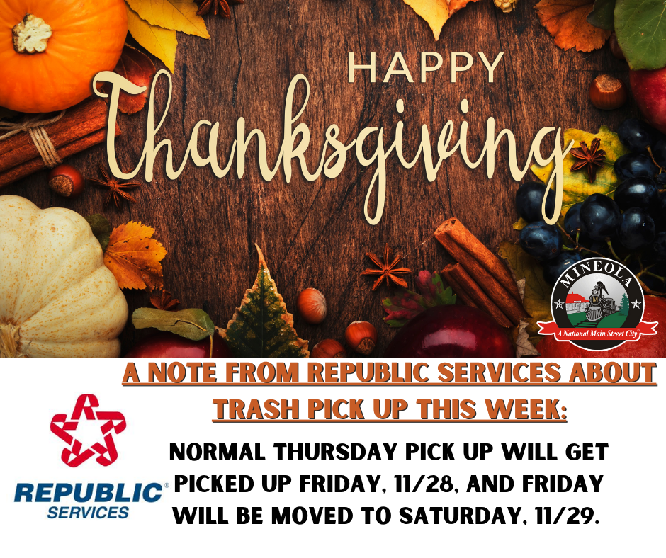 Thanksgiving Trash Pick up