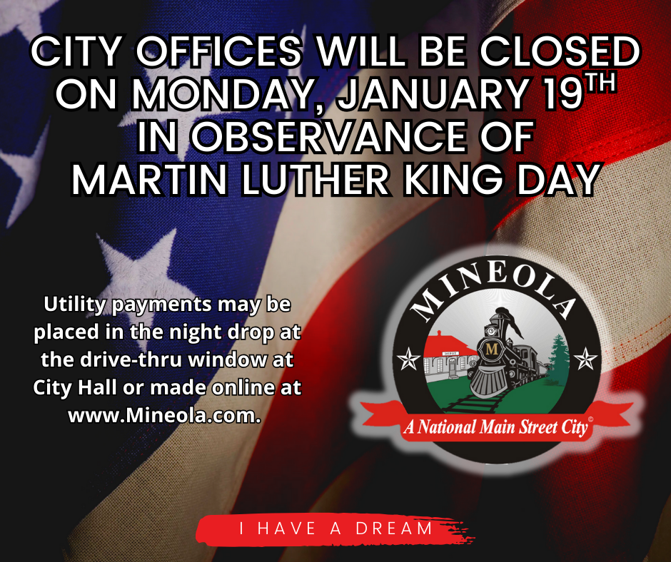 MLK Day City Hall Closed