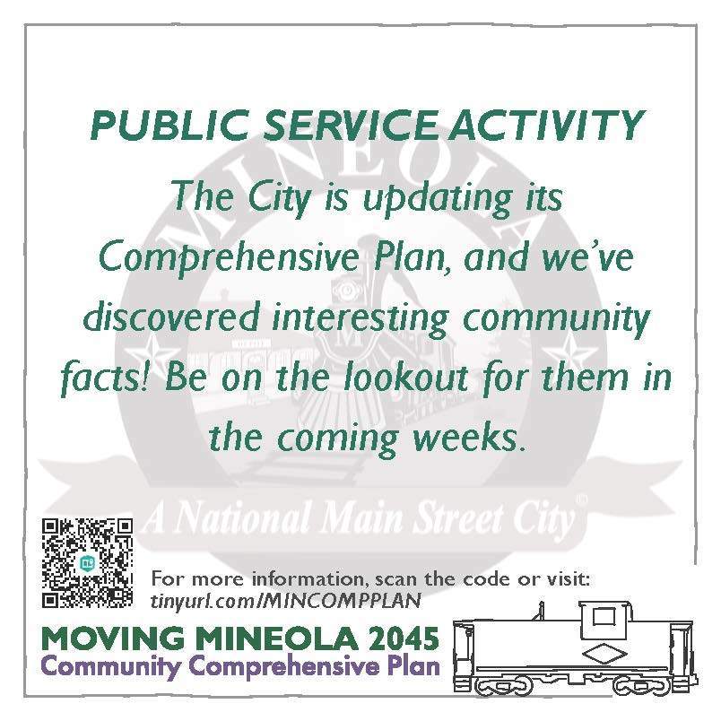 Comprehensive Plan Fun Fact Intro Flyer