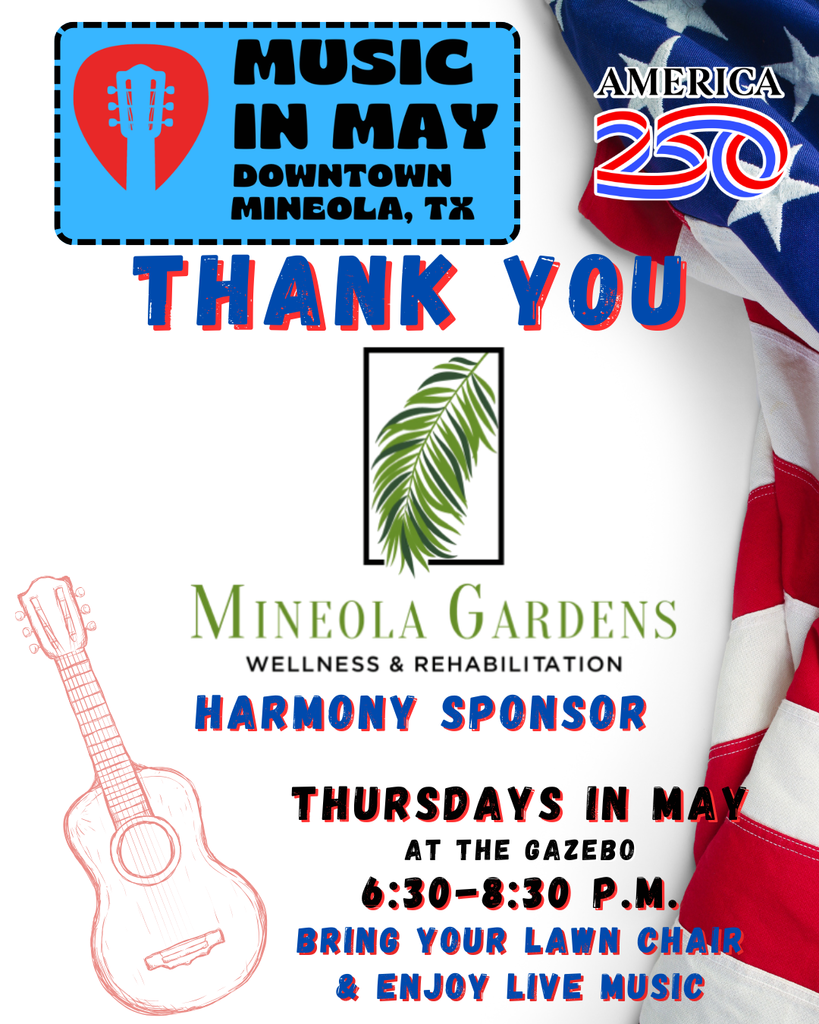Mineola Gardens Thank you Flyer