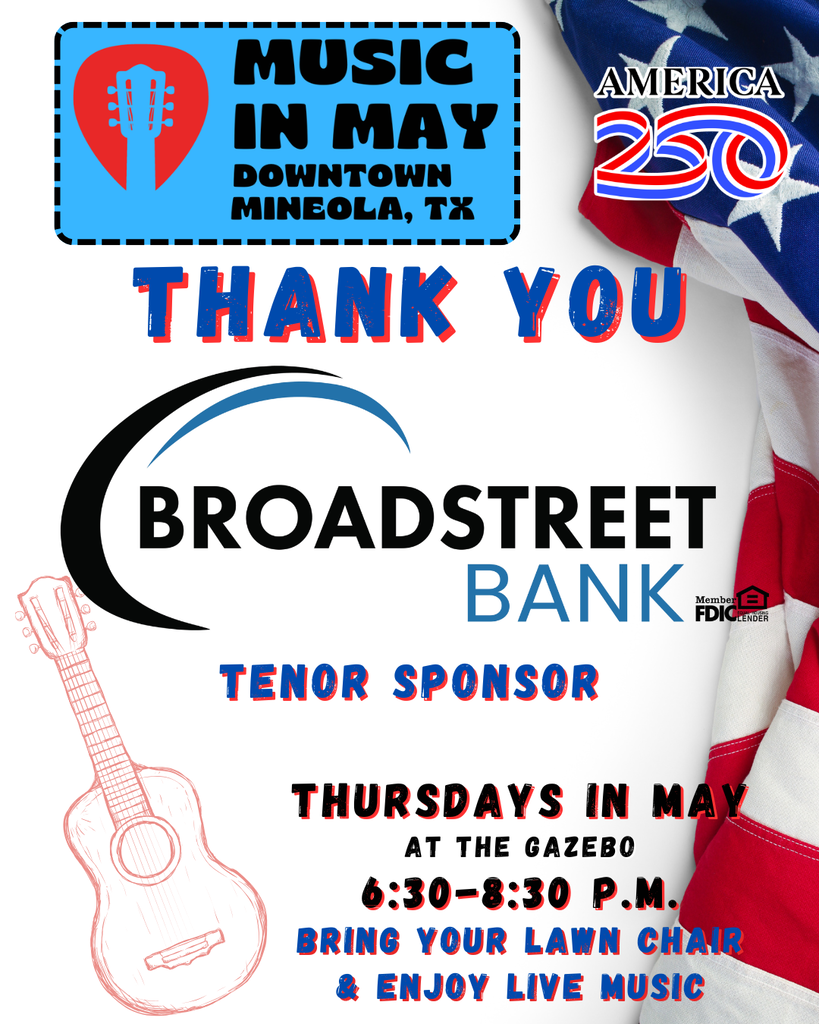 Music in May Sponsor Thank You Flyer-BroadStreet Bank