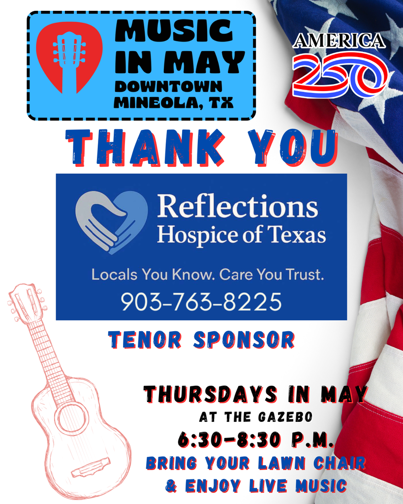 Music in May Sponsor Thank You Flyer-Reflections Hospice