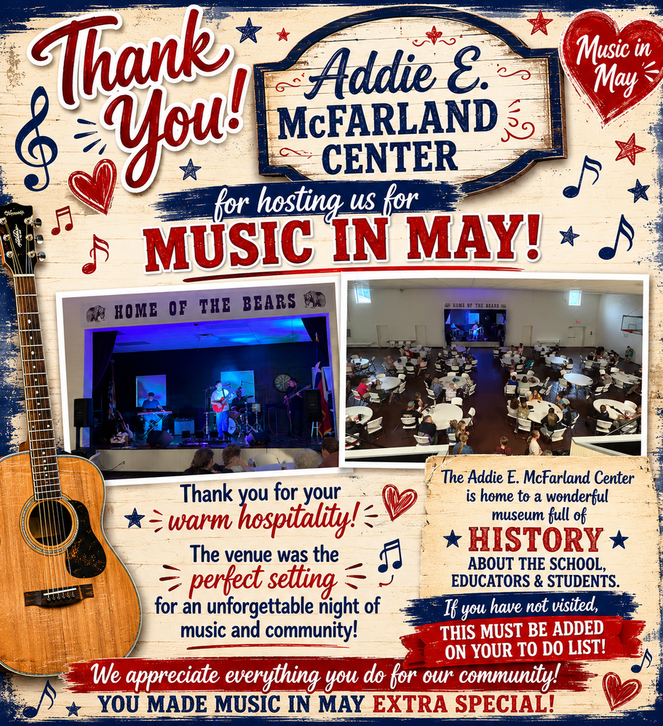 Thank you poster for the McFarland Center