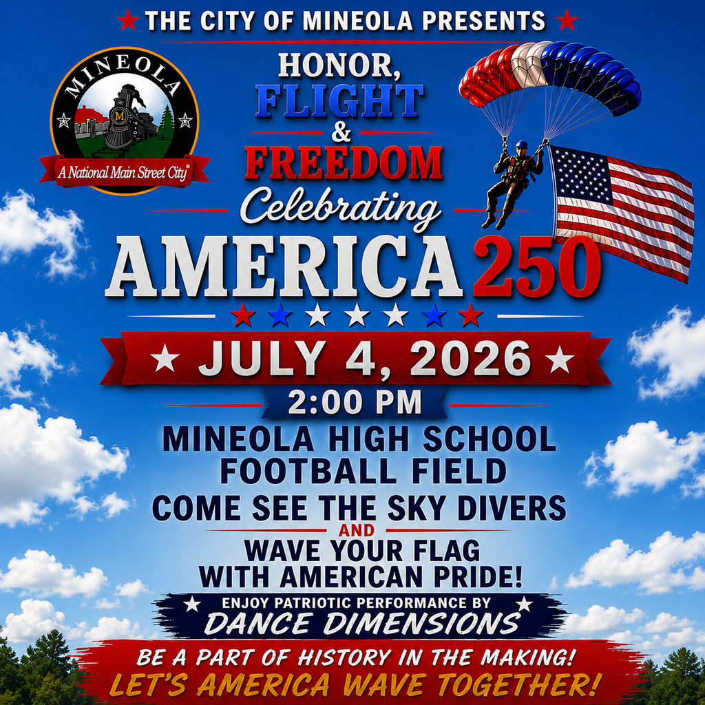 Honor, Flight & Freedom Graphic for America 250 Celebration