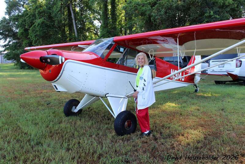 Lupita Wisener with Plane
