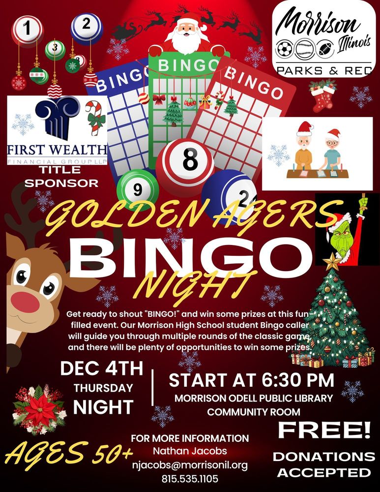 Golden Agers Bingo Night