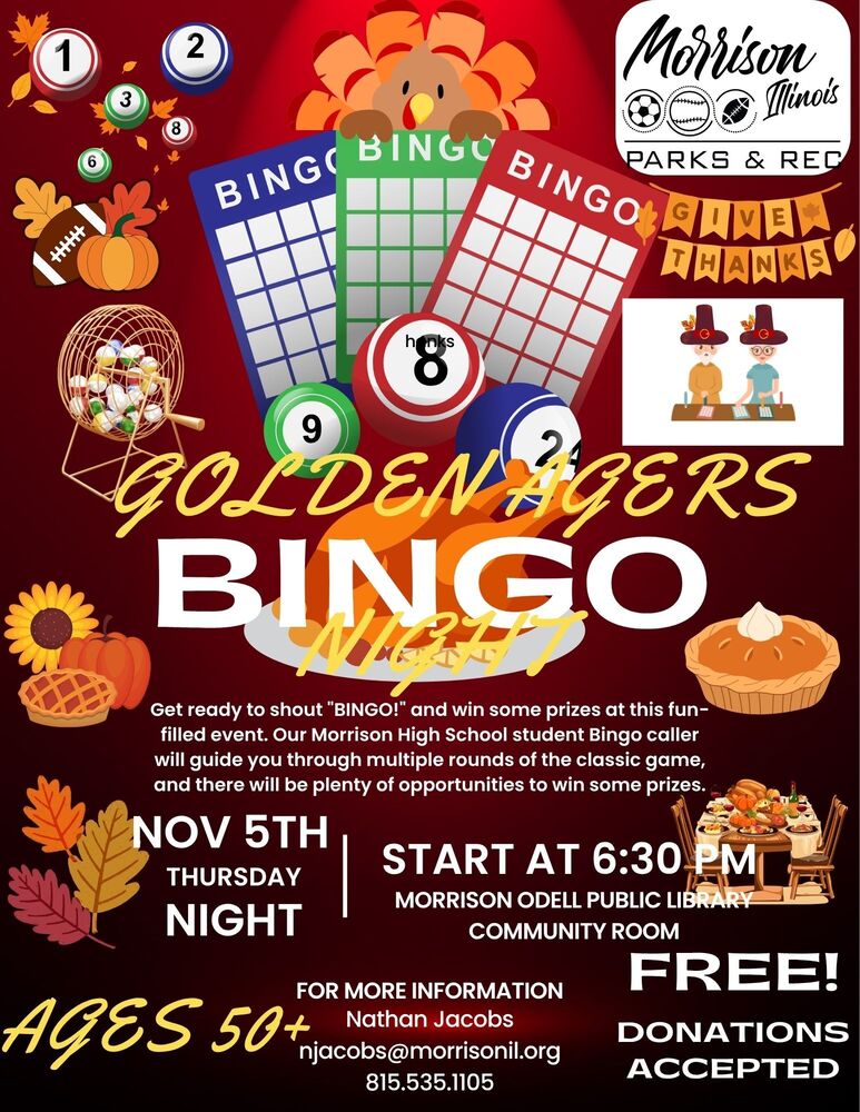 Golden Agers Bingo Night