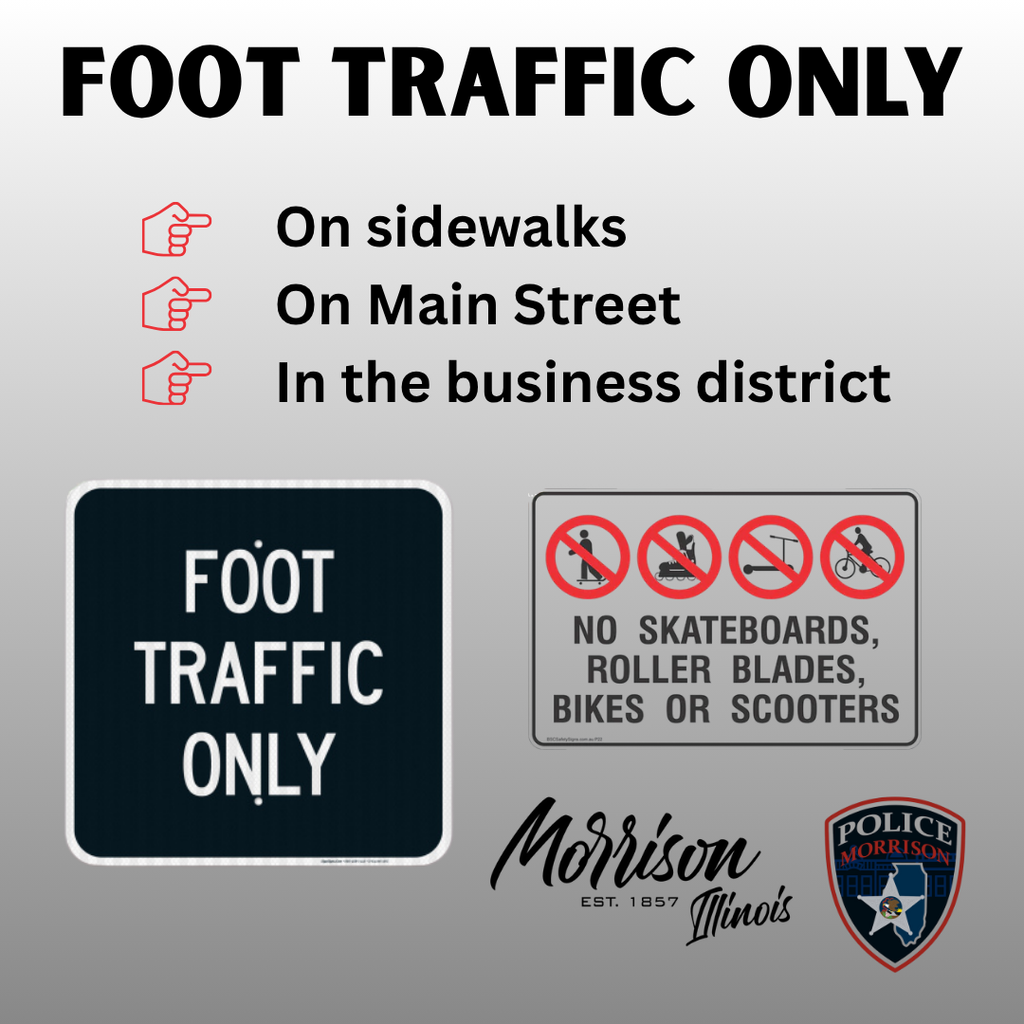 Foot Traffic Only