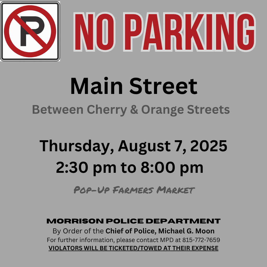 No Parking Notice