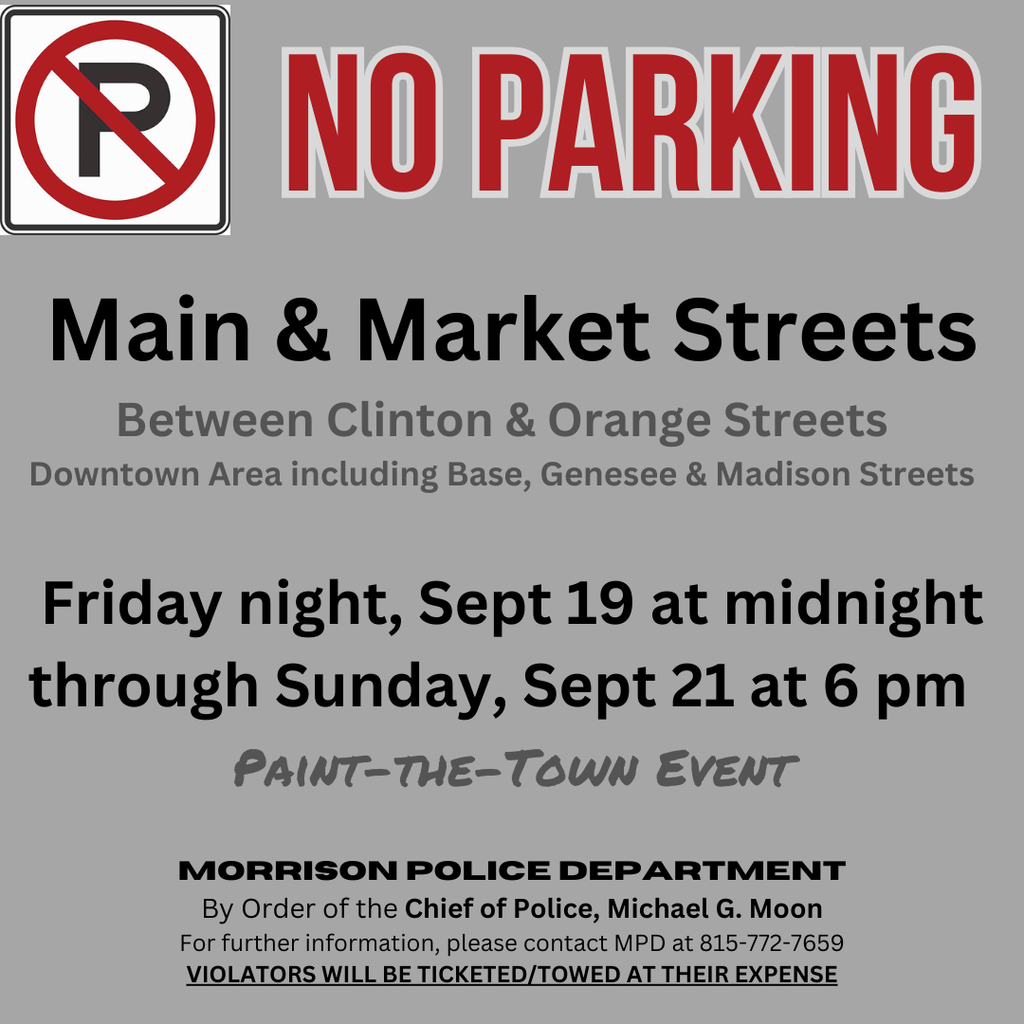 No Parking Notice